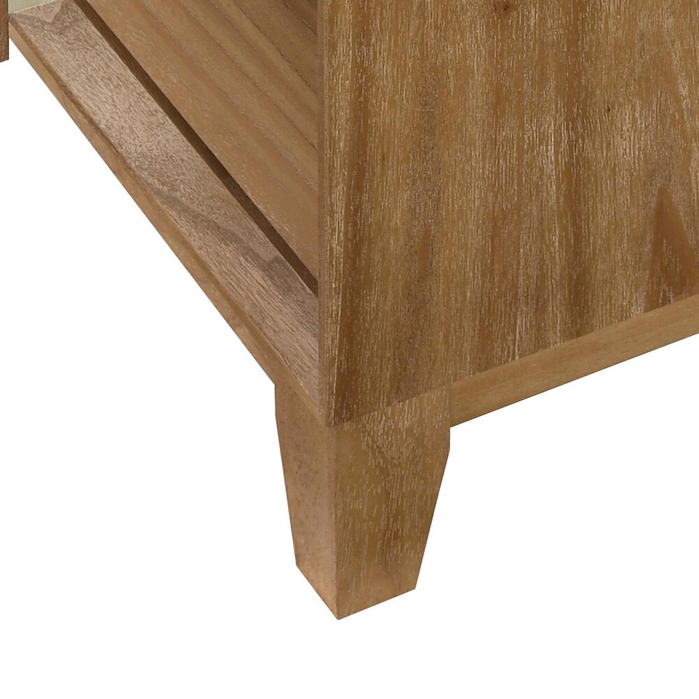 Crown Mark Florian 2 Drawer Nightstand in Light Brown, , large