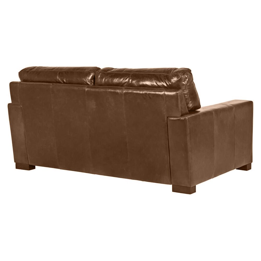 Softline Leather Loveseat in Splendor Chestnut , , large