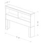 Lemoore Essential Full/Queen Bookcase Headoard in Solid Black, , large