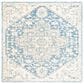Safavieh Micro-Loop MLP503M 5" Square Blue and Ivory Area Rug, , large
