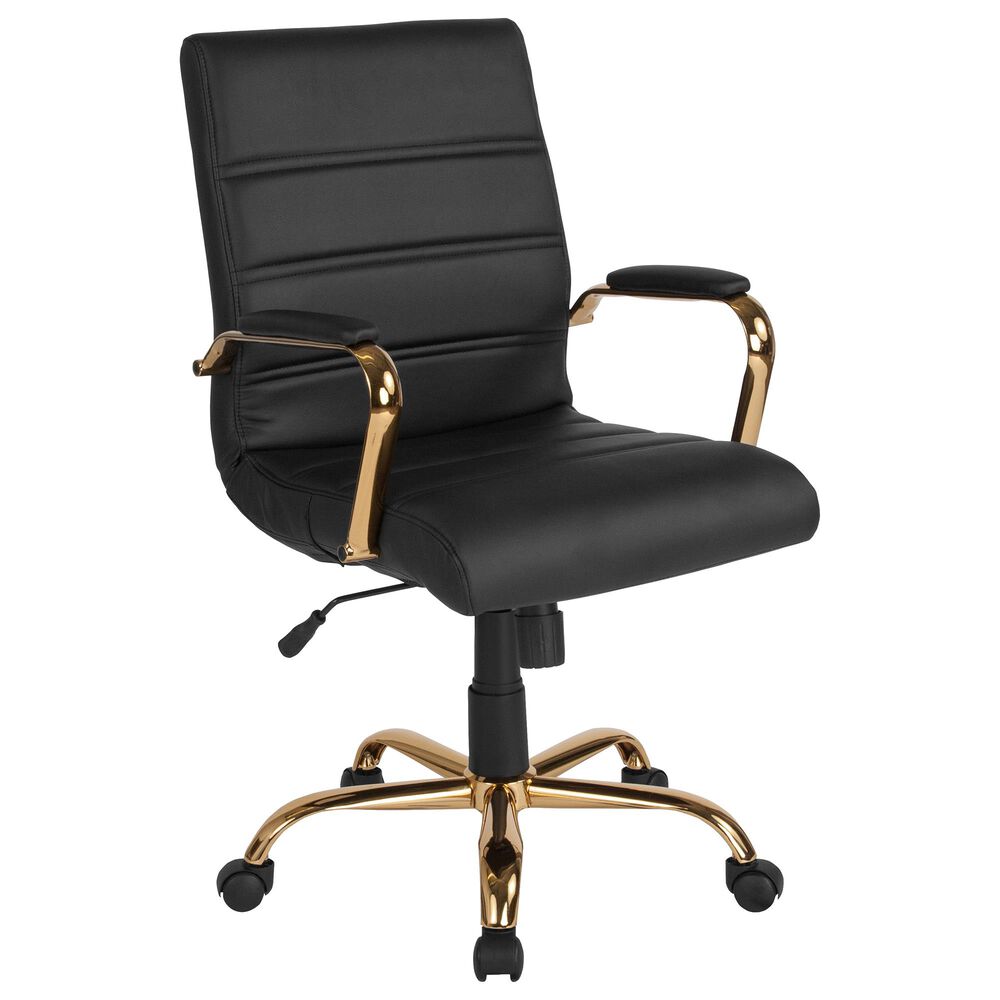 Flash Furniture Executive Swivel Chair in Black, , large