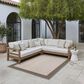 ROW by Oriental Weavers Zarina Striped Beige and Brown 3"3" x 5" Indoor/Outdoor Area Rug, , large