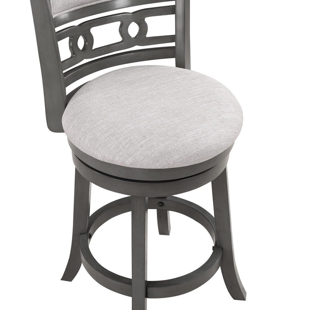 New Heritage Gia 24" Swivel Counter Stool in Gray, , large