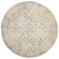 Safavieh Evoke EVK264D-5R 5"1" Round Ivory/Grey Area Rug, , large