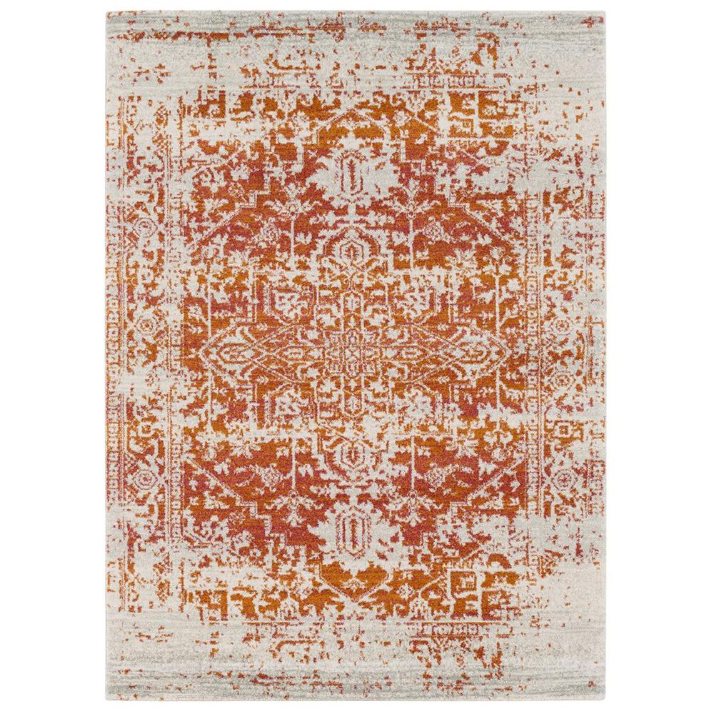 Surya Harput HAP-1019 2" x 3" Orange, Gray and Garnet Scatter Rug, , large