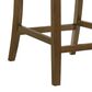 Coaster Paxton Counter Chair with Green Upholstery in Warm Brown, , large
