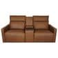 Aurora Furnishings Malta Power Zero Gravity Reclining Loveseat with Vibration in Bourbon, , large