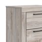 Ashley Broachmyn King Bed with Two Nightstands in Light Gray, , large
