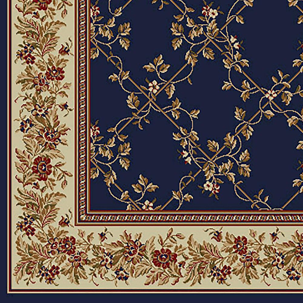 Radici USA Como 1590 Navy 5'5" x 7'7" Area Rug, , large