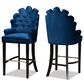 Baxton Studio Chloe Bar Stool in Dark Brown (Set of 2), , large