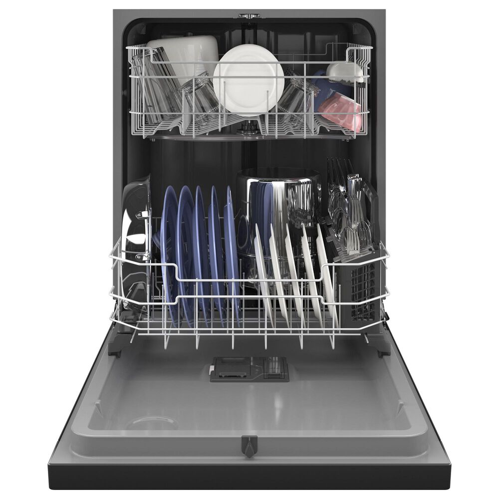 GE Appliances 24&quot; Built-In Integrated Handle Dishwasher with Front Control and 52 dBA in Black, , large