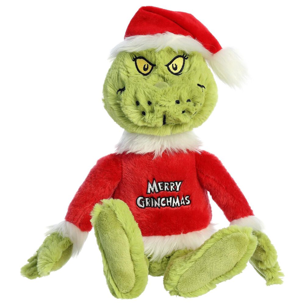 Aurora 16" Merry Grinchmas Grinch Plush in Green and Red, , large
