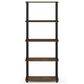 HOMLUX 5-Tier Display Rack in Columbia Walnut and Black, , large
