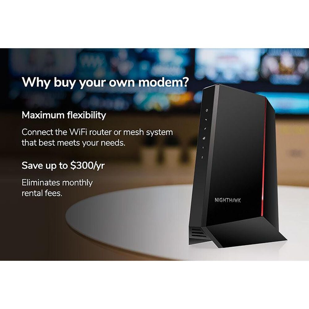 NETGEAR Nighthawk CM2500 Mid/High-Split Cable Modem in Black, , large
