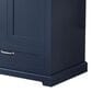 Lexora Home Dukes 80" Double Bathroom Vanity in Navy Blue with 2 cm White Carrara Marble Top and Rectangular Sinks, , large