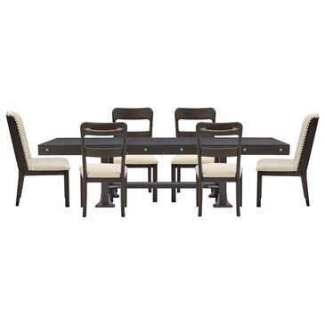 Nicolette Home Sierra 7-Piece Rectangular Dining Set in Obsidian, , large