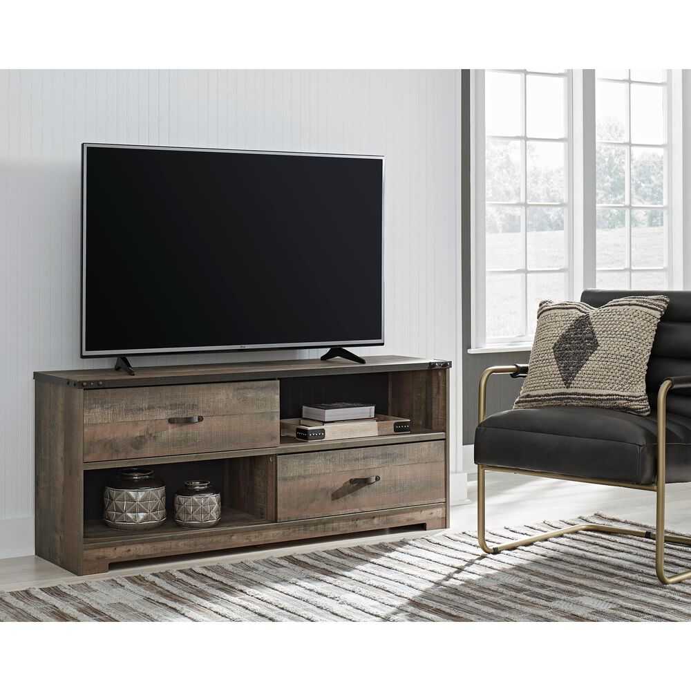 Signature Design by Ashley Trinell Large TV Stand in Brown, , large