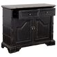 Linon Home Decor Karsyn 2-Drawer Cabinet in Rustic Black and Weathered Grey, , large