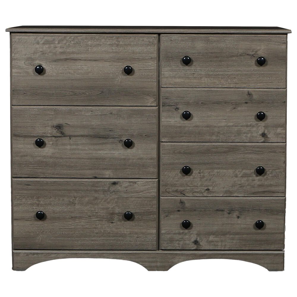 Lemoore 7 Drawer Chest in Weathered Grey, , large