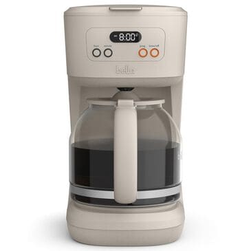 Bella 12-Cup Programmable Coffee Maker in Oatmilk, , large