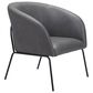Zuo Modern Quinten Accent Chair in Vintage Gray and Gold, , large