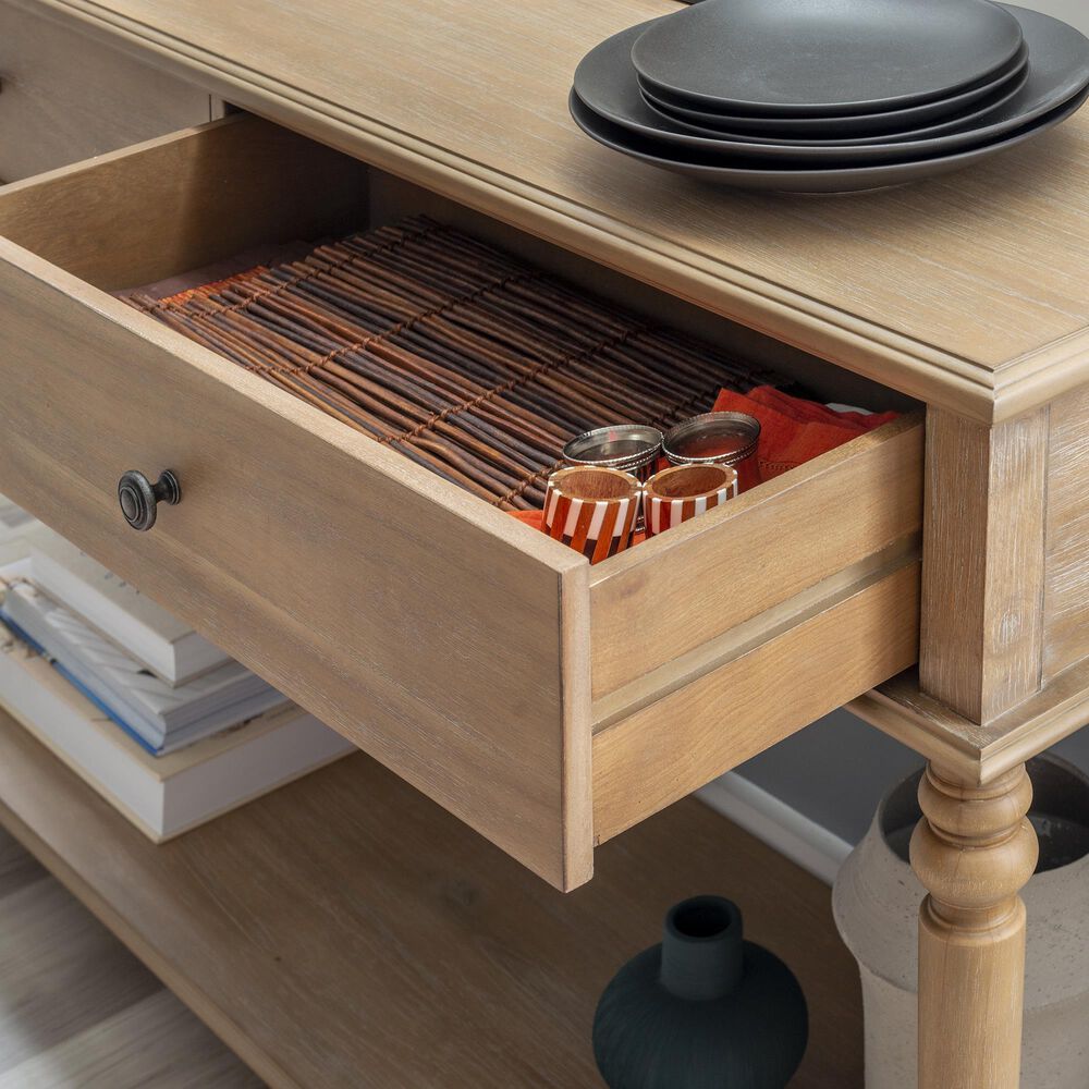 Linon Home Decor Mcghie Console Table in Brushed Grey, , large