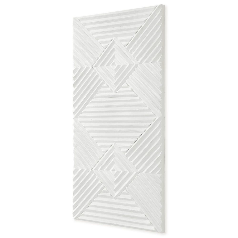 Uttermost Nexus 48" x 24" Wall Decor in White Washed, , large