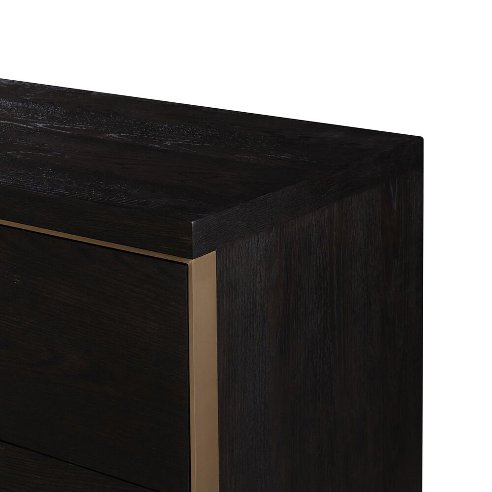Century Cadence 6-Drawer Dresser in Mocha and Antique Brass, , large