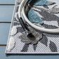 Safavieh Cabana CBN674B 2"2" x 9" Beige and Blue Indoor/Outdoor Performance Runner, , large