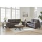 Ashley Barlin Mills Stationary Sofa and Loveseat Set in Umber, , large