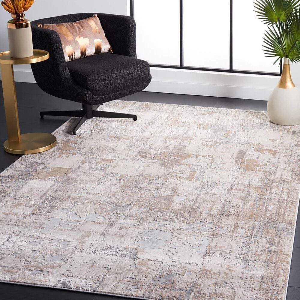 Safavieh Invista 5&#39;3&quot; x 7&#39;6&quot; Beige and Cream Area Rug, , large