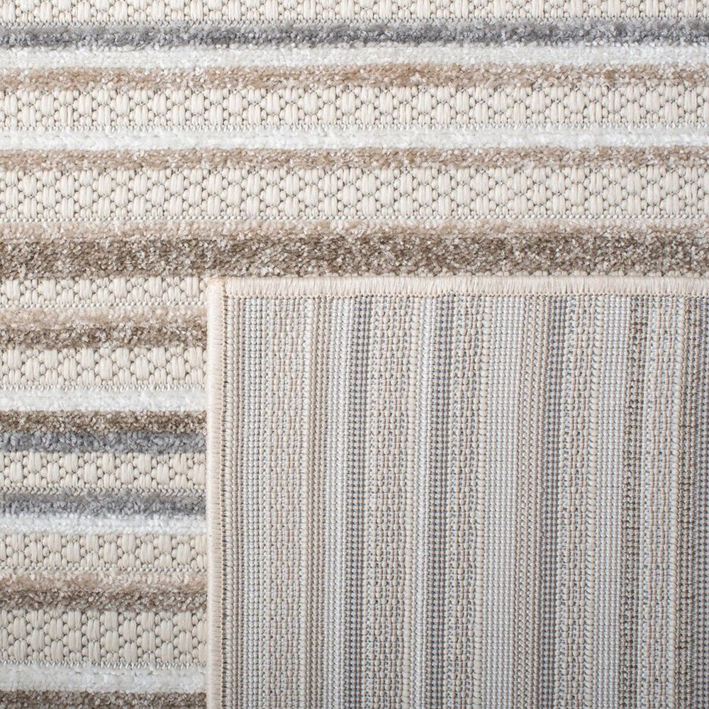 Safavieh Cabana CBN323B 6&#39;7&quot; Square Ivory and Grey Indoor/Outdoor Area Performance Rug, , large