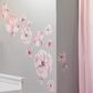 Lambs and Ivy Watercolor Floral 4-Piece Crib Bedding Set in Pink and Grey, , large