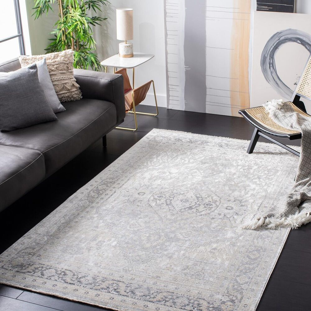 Safavieh Dream DRM411F 4&#39; x 6&#39; Grey and Ivory Area Rug, , large