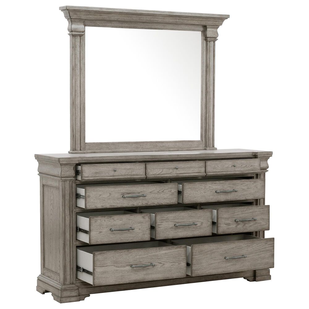 Chapel Hill Madison Ridge 5-Piece Queen Storage Bedroom Set in Bluff Gray, , large