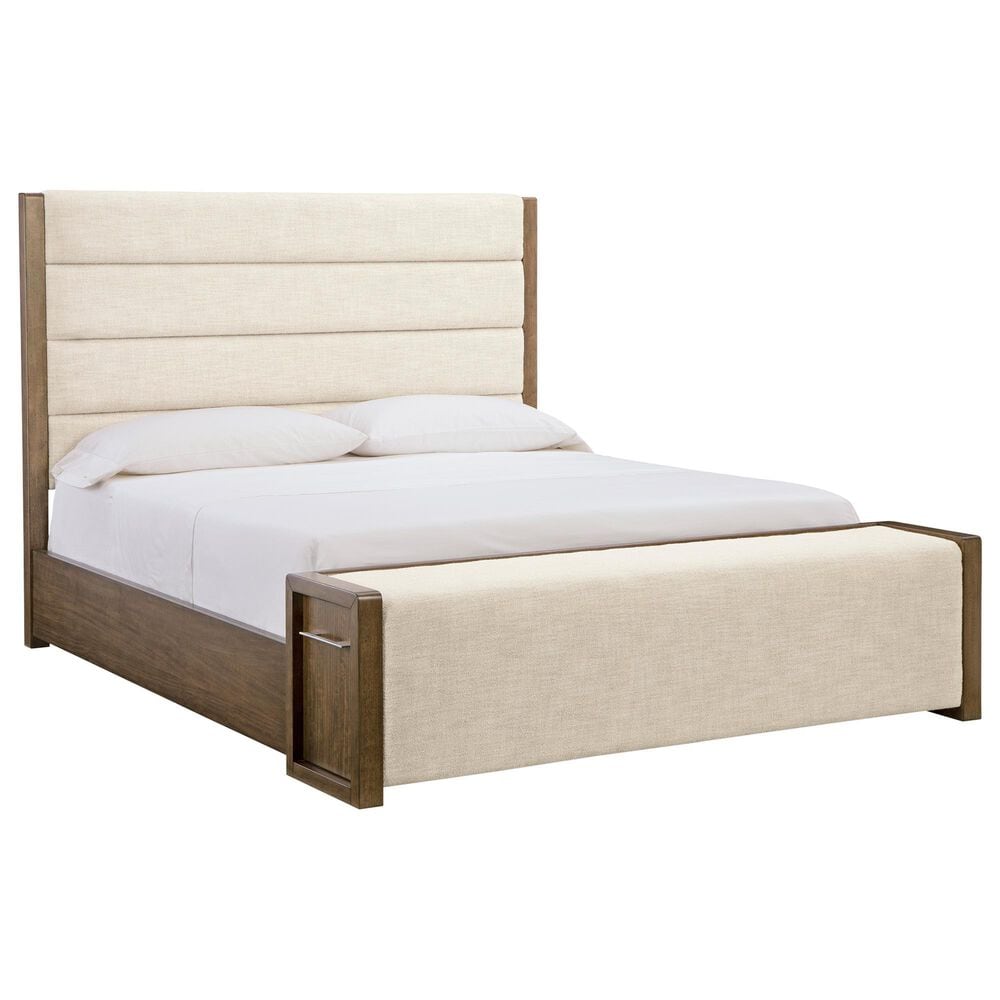 Ashley Marxmore California King Upholstered Storage Panel Bed in Brown, , large