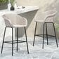 Hearth and Haven Ladd Outdoor Faux Wicker Barstool with Black Metal Frame in Light Gray (Set of 2), , large