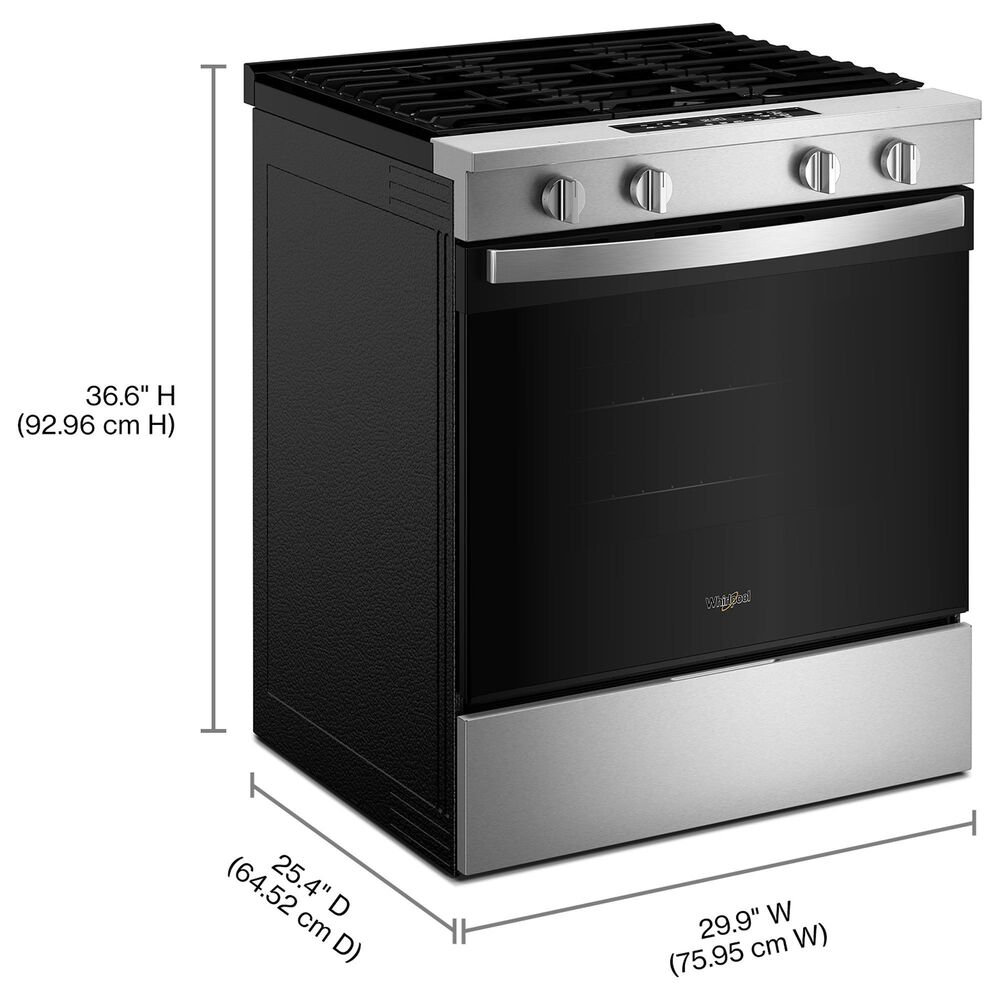 Whirlpool 30" Gas Range in Stainless Steel, , large