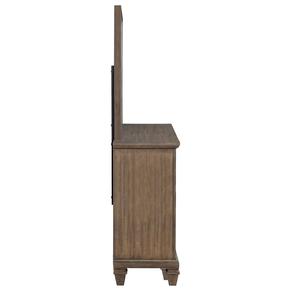 New Heritage Design Mariana 9-Drawer Dresser and Mirror in Vintage Mocha, , large