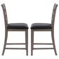 CorLiving New York Counter Height Chair in Washed Grey/Black (Set of 2), , large