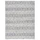 Safavieh Micro-Loop MLP203A 9" x 12" Ivory and Black Area Rug, , large