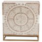 Baxton Studio Ercilia Storage Cabinet in White, Rustic Brown and Gold, , large