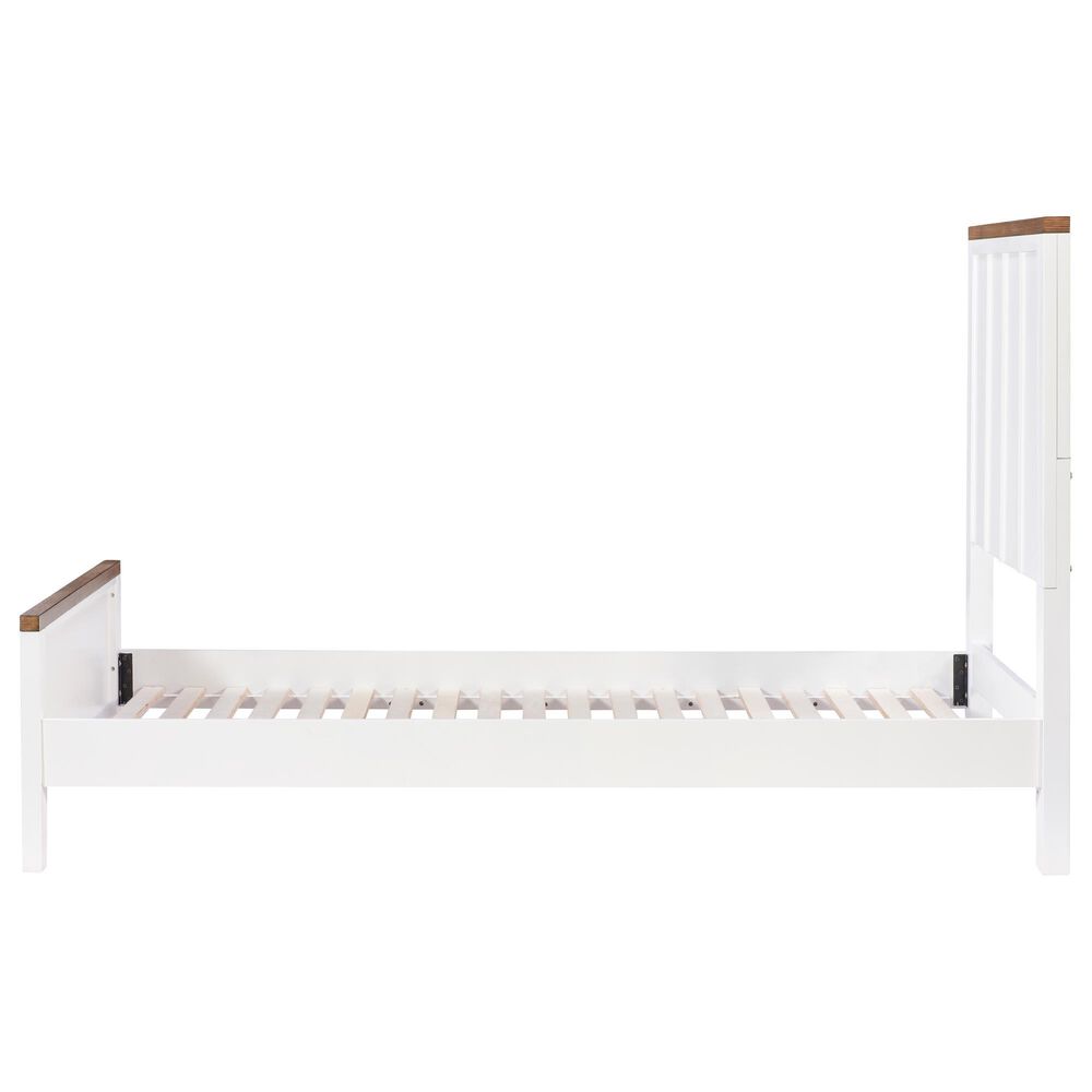 Legacy Classic Dutton Twin Platform Bed in Natural White and Toasted Coconut, , large