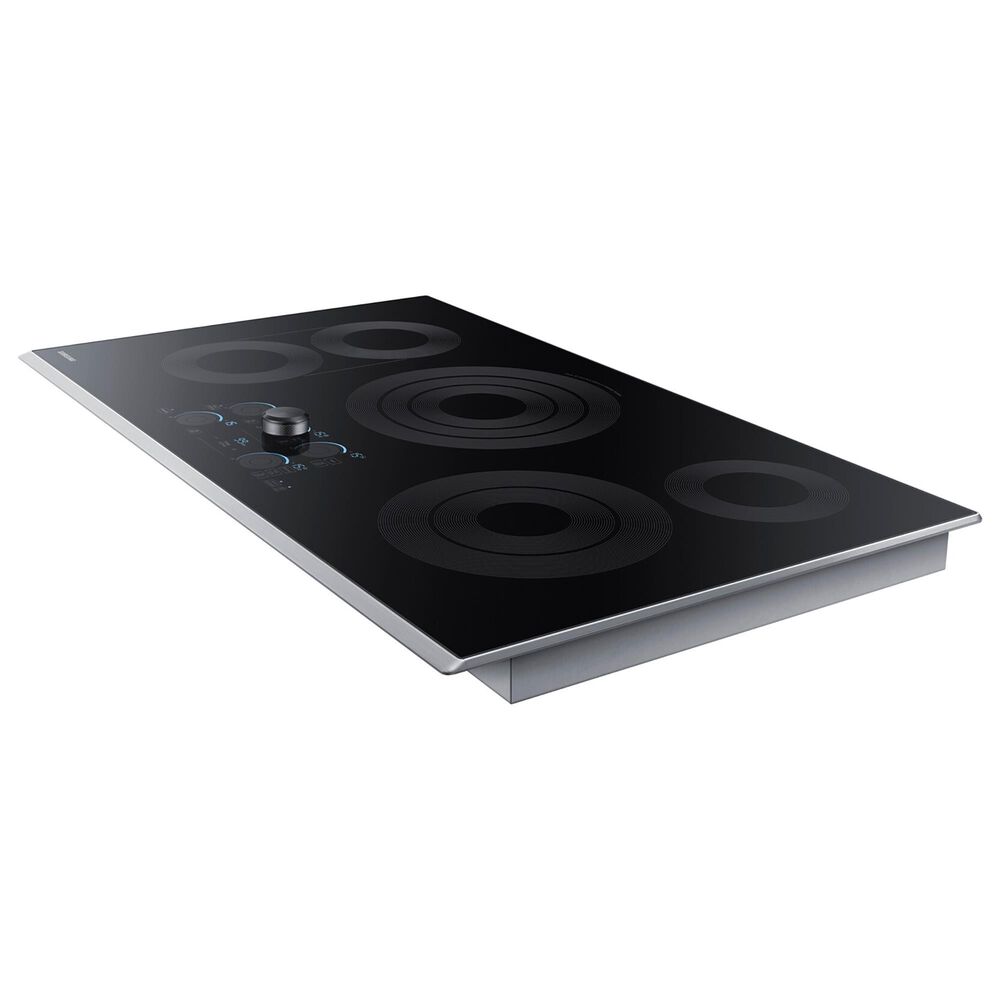 Samsung 2-Piece Kitchen Package with Matte Black Steel 30&quot; Built-In Double Wall Oven and Stainless Steel 36&quot; Electric Cooktop, , large