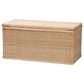 Baxton Studio Caden Storage Bench in Natural, , large