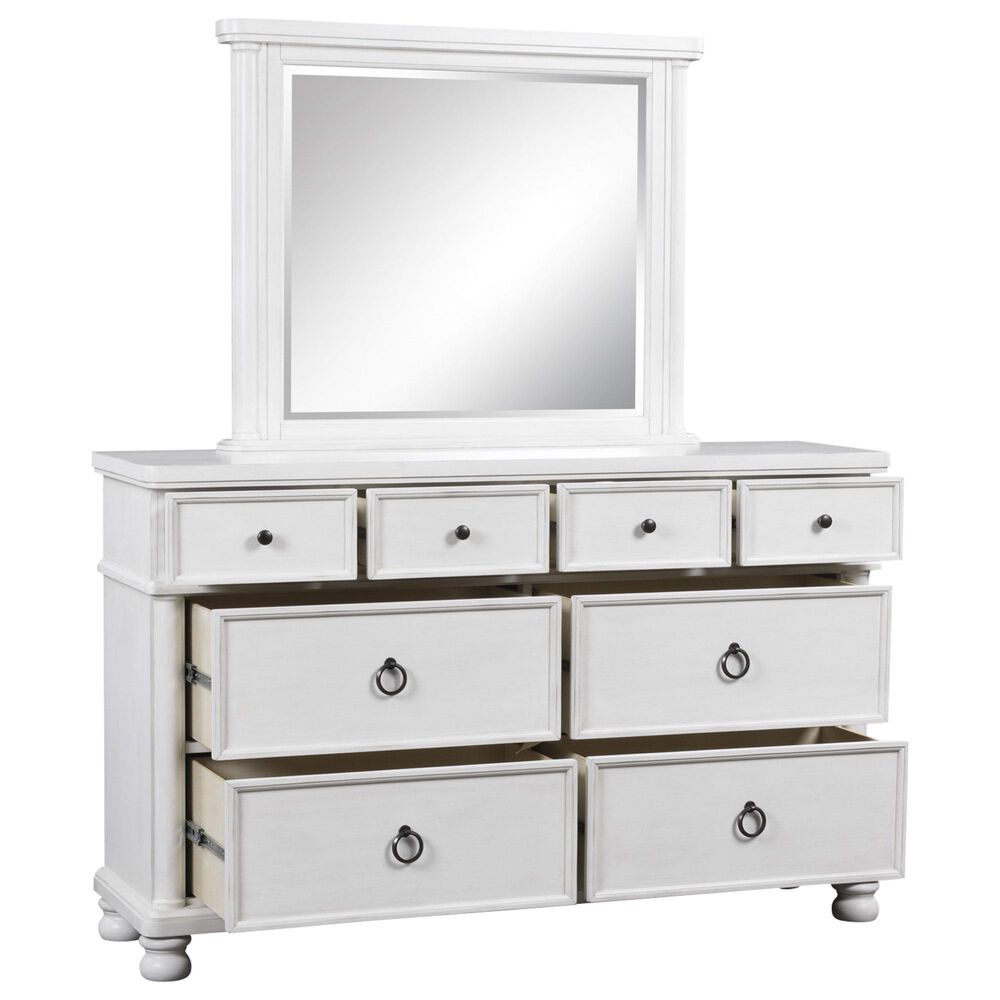 Ashley Rowlenstown 8-Drawer Dresser and Mirror in Antique White, , large
