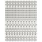 Surya Moroccan Shag 6"7" x 9"6" Black and White Area Rug, , large