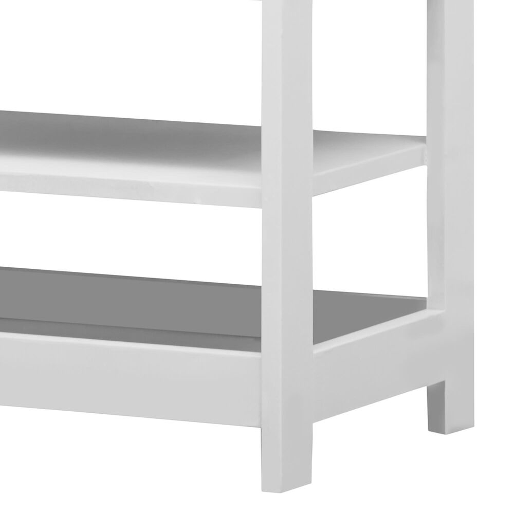 Sorelle Sierra 2 Shelf Nightstand in White, , large