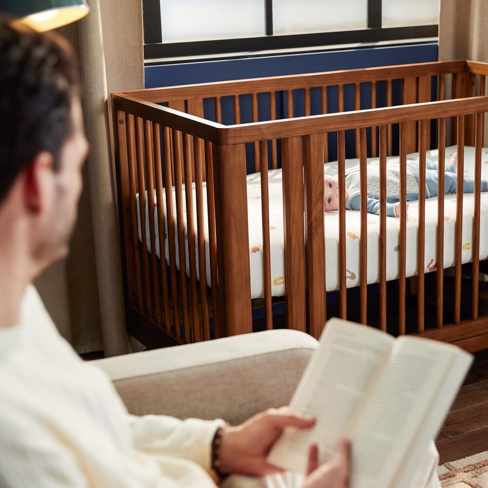 Maxi Cosi Embraced Forms 4-in-1 Convertible Crib in Chestnut, , large