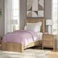 Ashley Gramburg 2 Piece Twin Platform Panel Bedroom Set in Warm Brown, , large